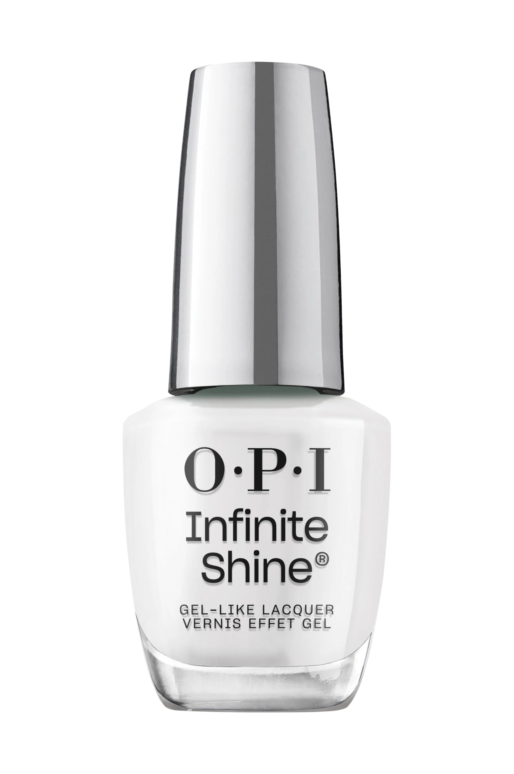 OPI Infinite Shine Nail Polish - Funny Bunny™ - Gel Like & Long Lasting White Crème Nail Polish - with Pre-Cured Gel Technology & OPI Pro-Wide Brush (15ml)