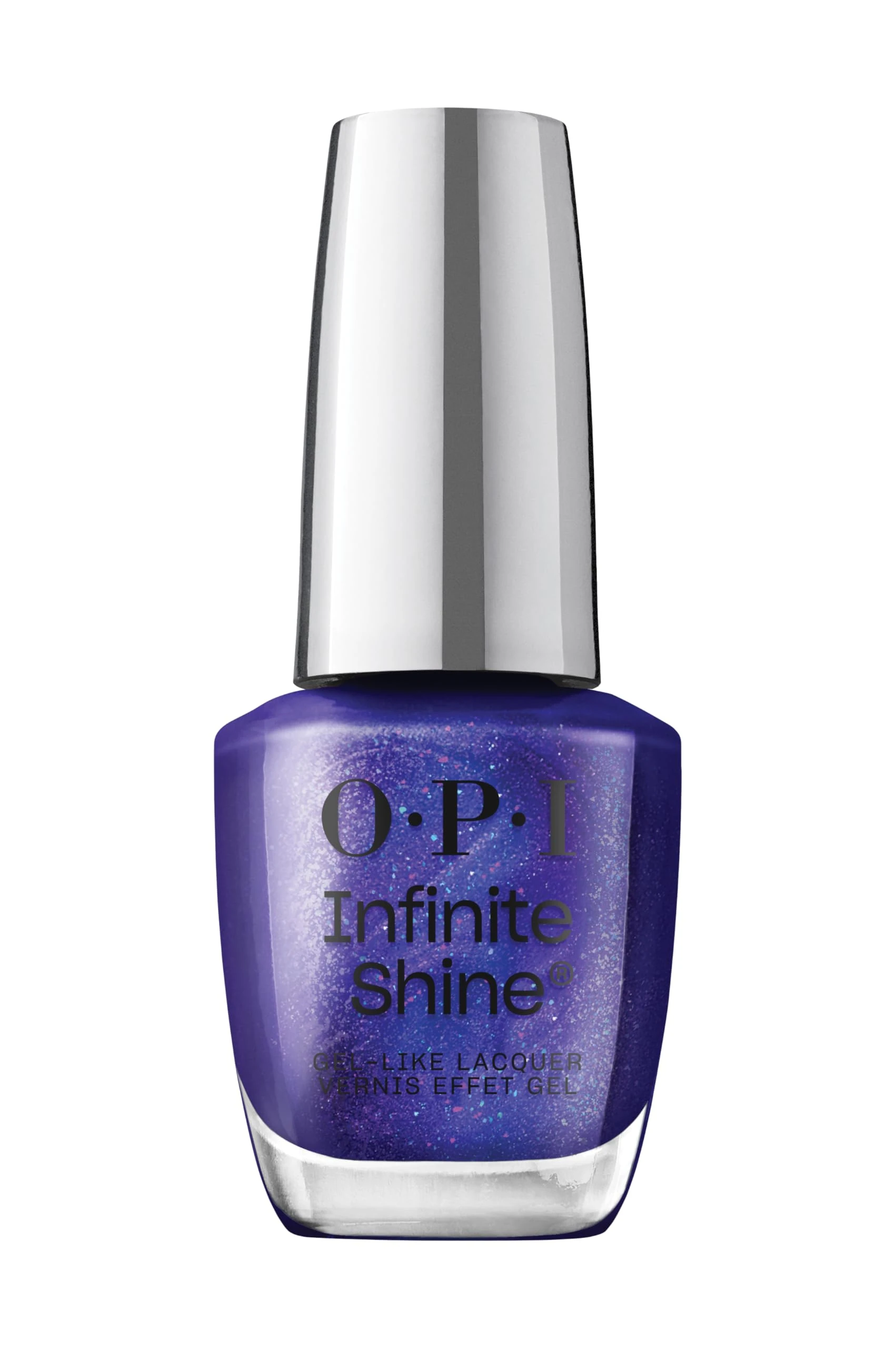OPI Infinite Shine Nail Polish - AM 2 PM - Gel Like & Long Lasting Blue-Purple Nail Polish - with Pre-Cured Gel Technology & OPI Pro-Wide Brush (15ml)