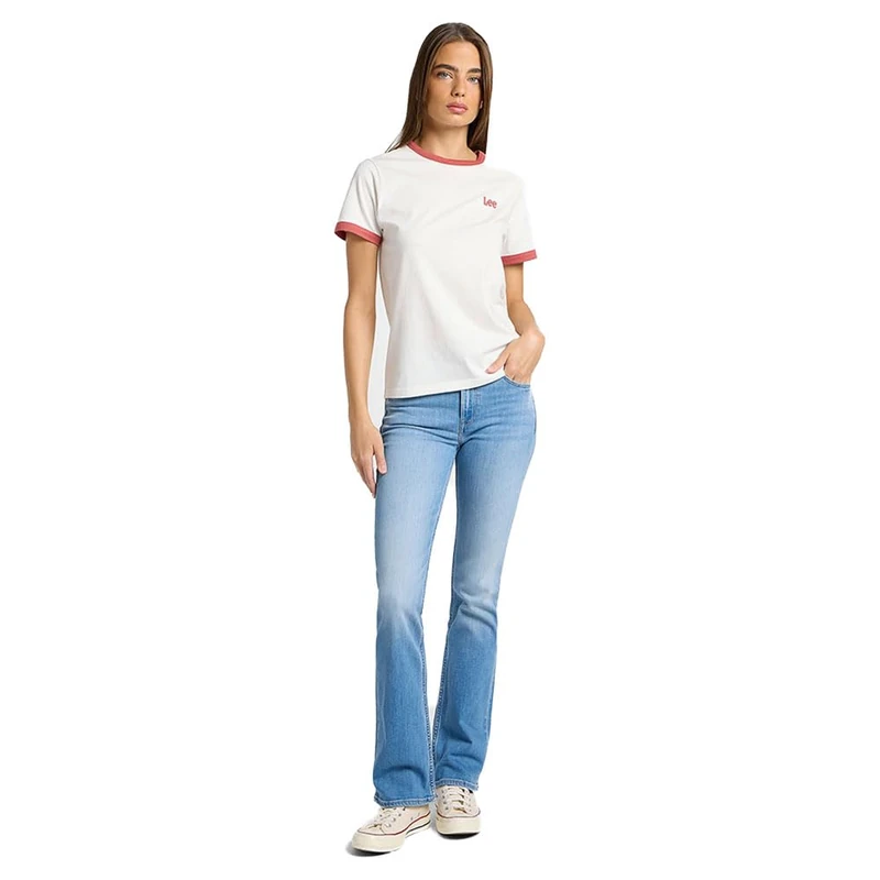 Lee Women's Breese Boot Jeans, Mid Shine, 31W x 31L