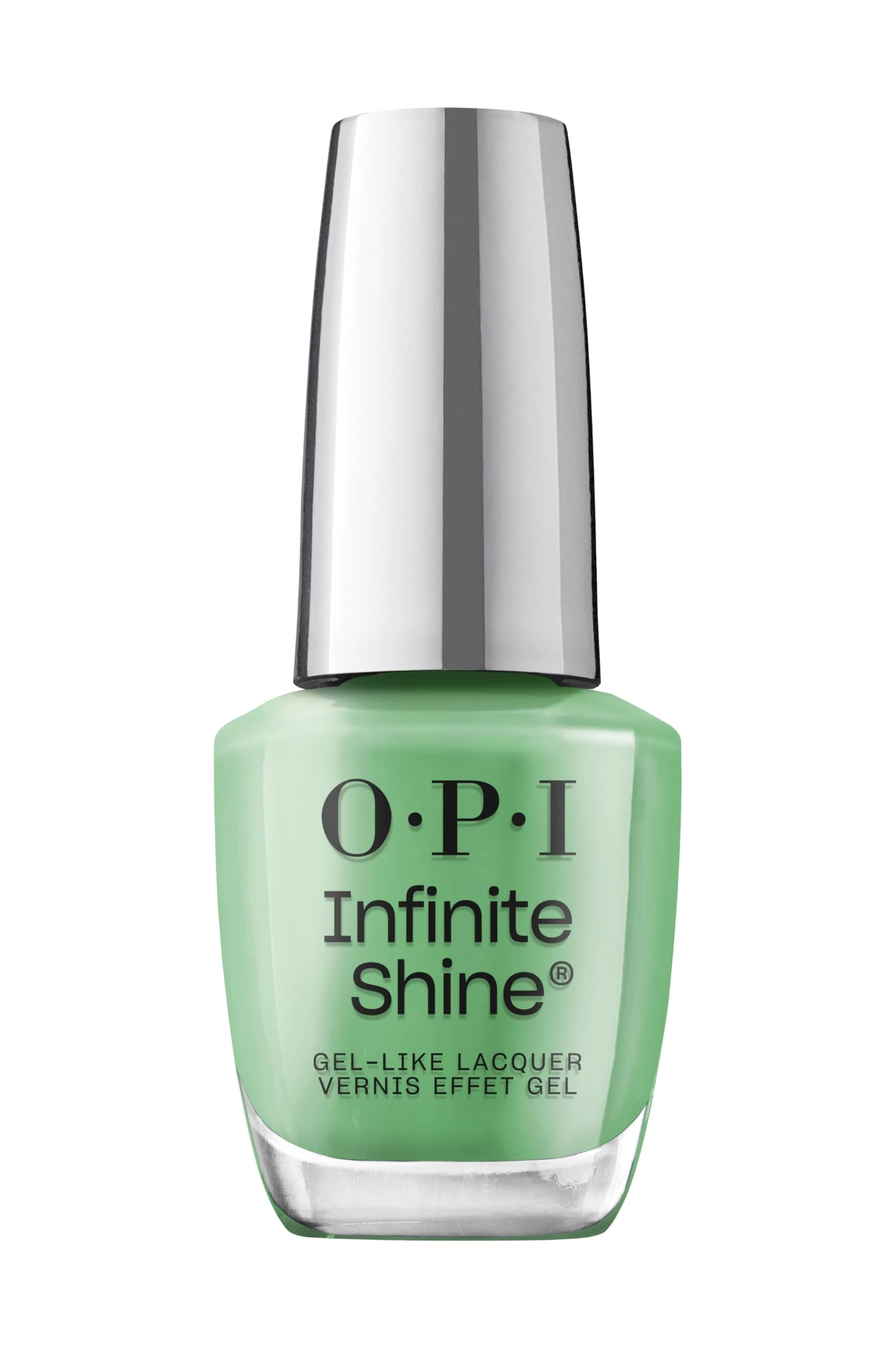 OPI Infinite Shine Nail Polish - Won for the Ages - Gel Like & Long Lasting Green Crème Nail Polish - with Pre-Cured Gel Technology & OPI Pro-Wide Brush (15ml)