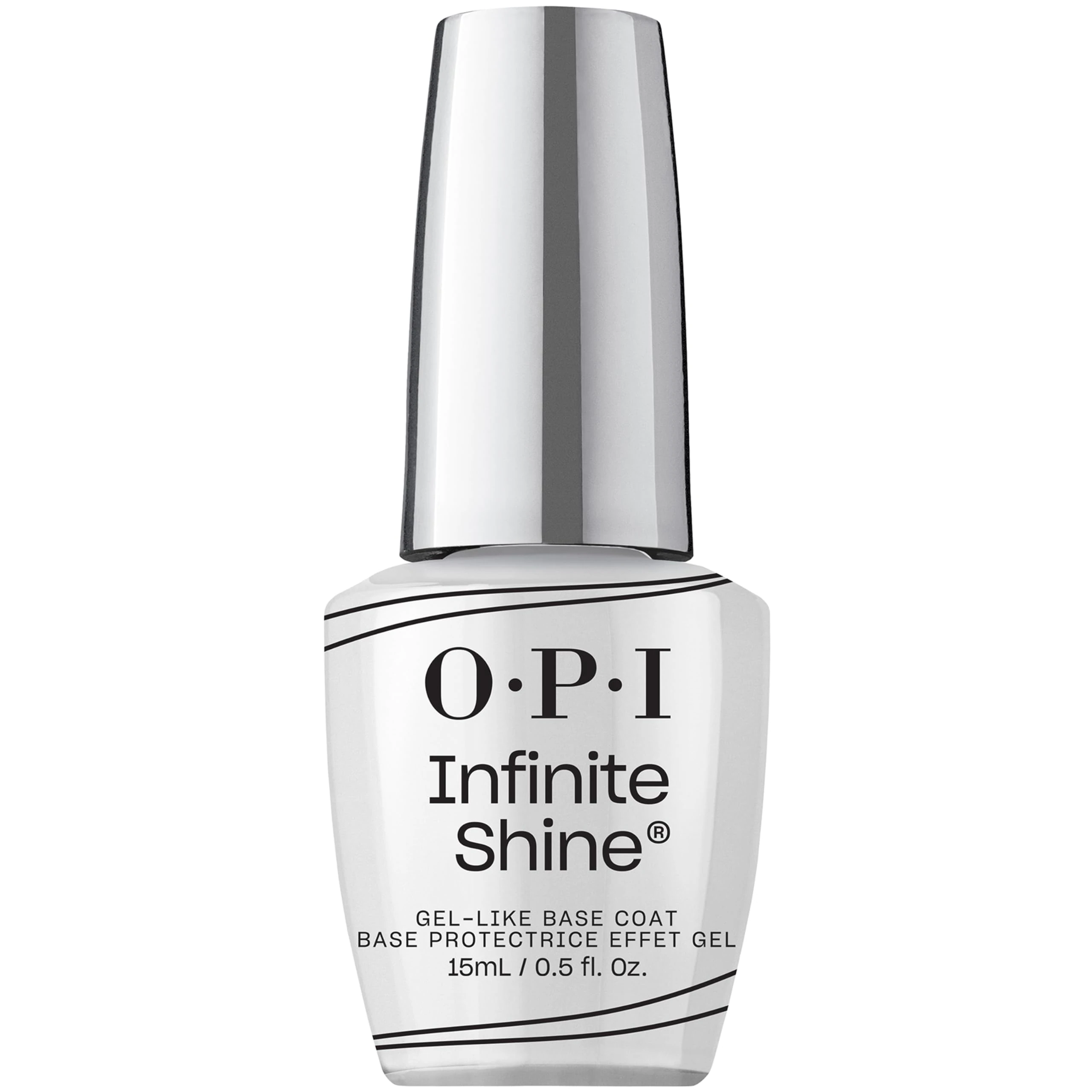 OPI Infinite Shine Gel-like Base Coat - Nail Polish Foundation - with Pre-Cured Gel Technology & OPI Pro-Wide Brush (15ml)