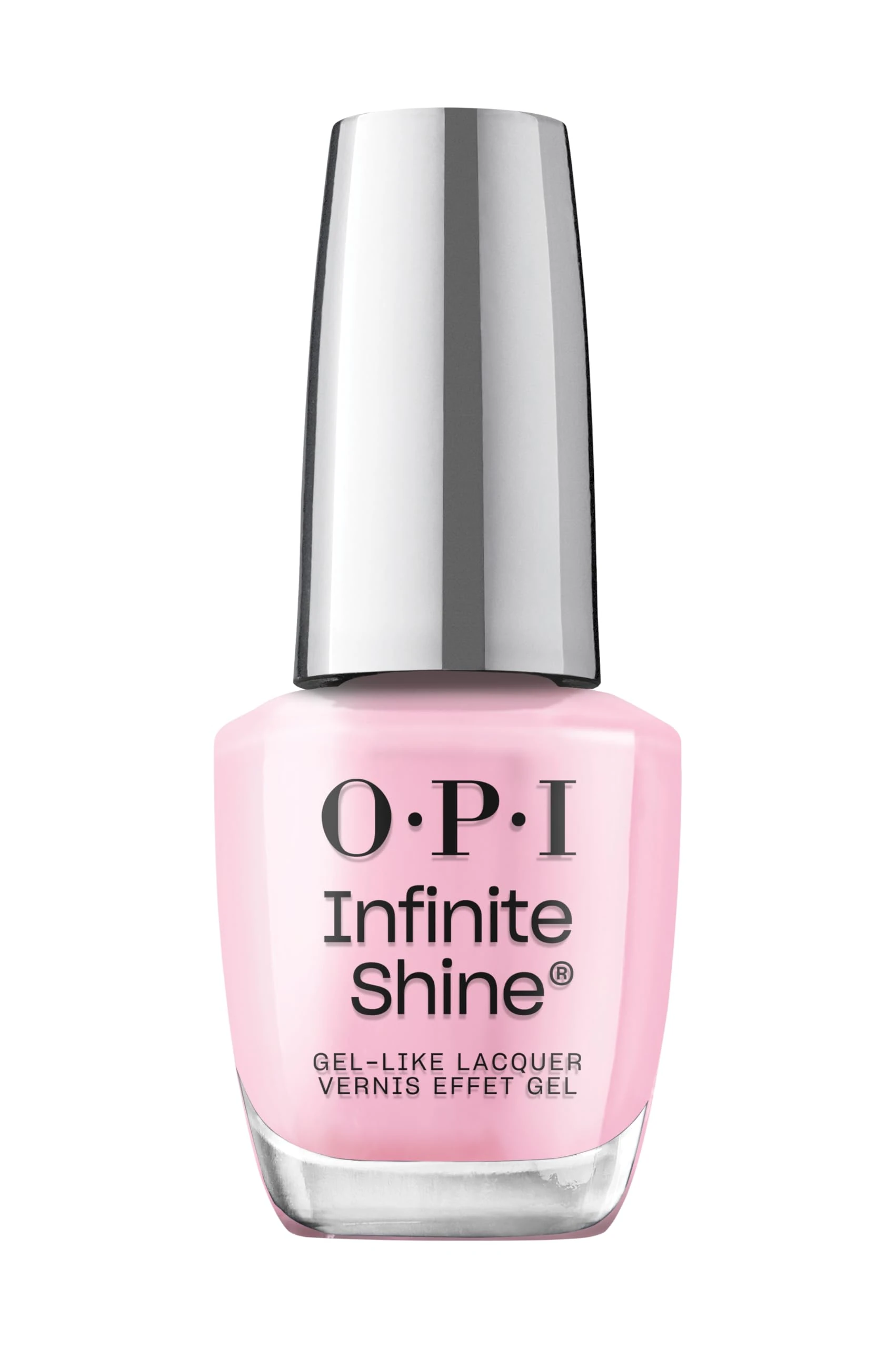 OPI Infinite Shine Nail Polish - Faux-ever Yours - Gel Like & Long Lasting Pink Crème Nail Polish - with Pre-Cured Gel Technology & OPI Pro-Wide Brush (15ml)