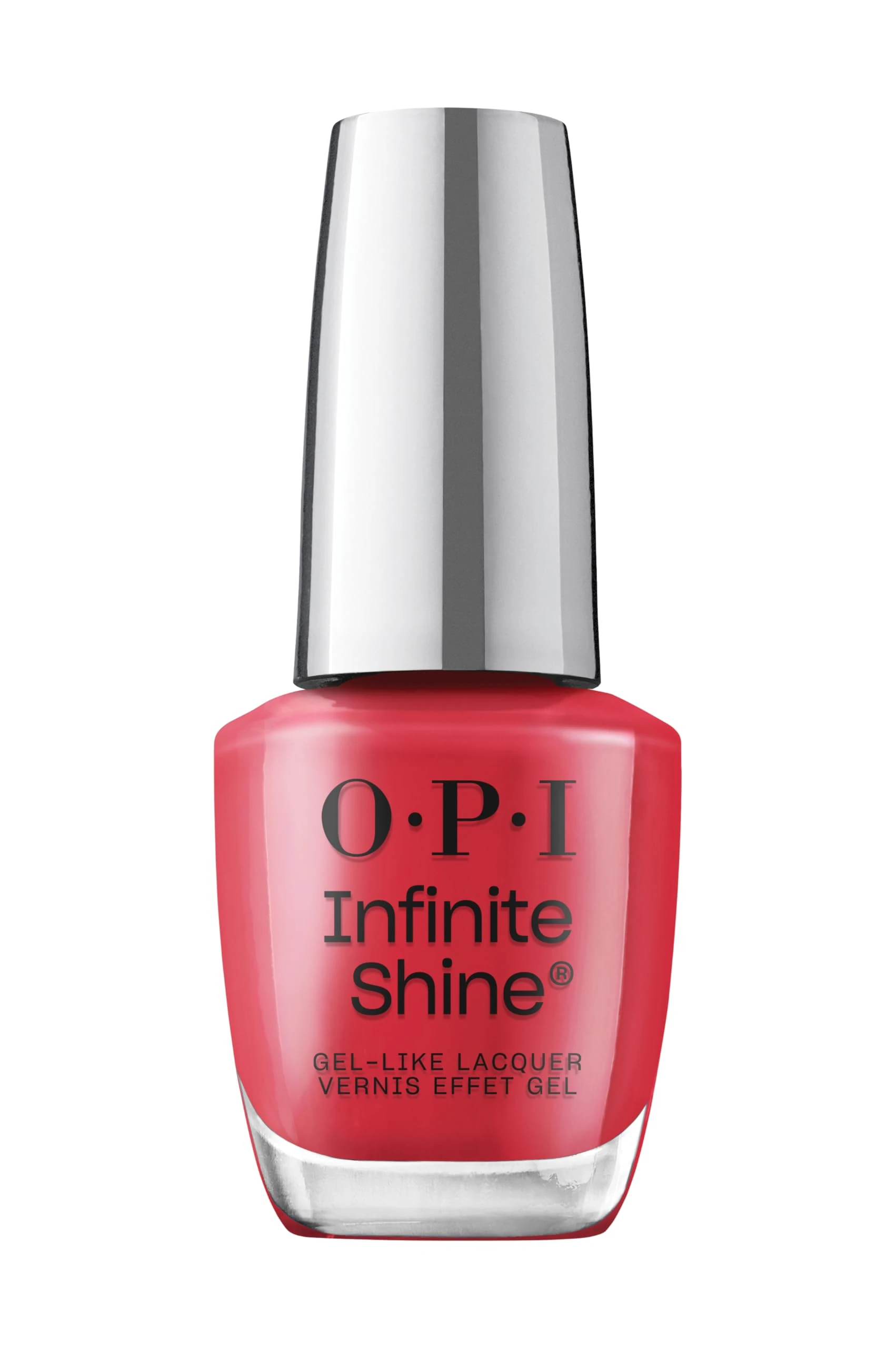 OPI Infinite Shine Nail Polish - Dutch Tulips - Gel Like & Long Lasting Pink Red Nail Polish - with Pre-Cured Gel Technology & OPI Pro-Wide Brush (15ml)