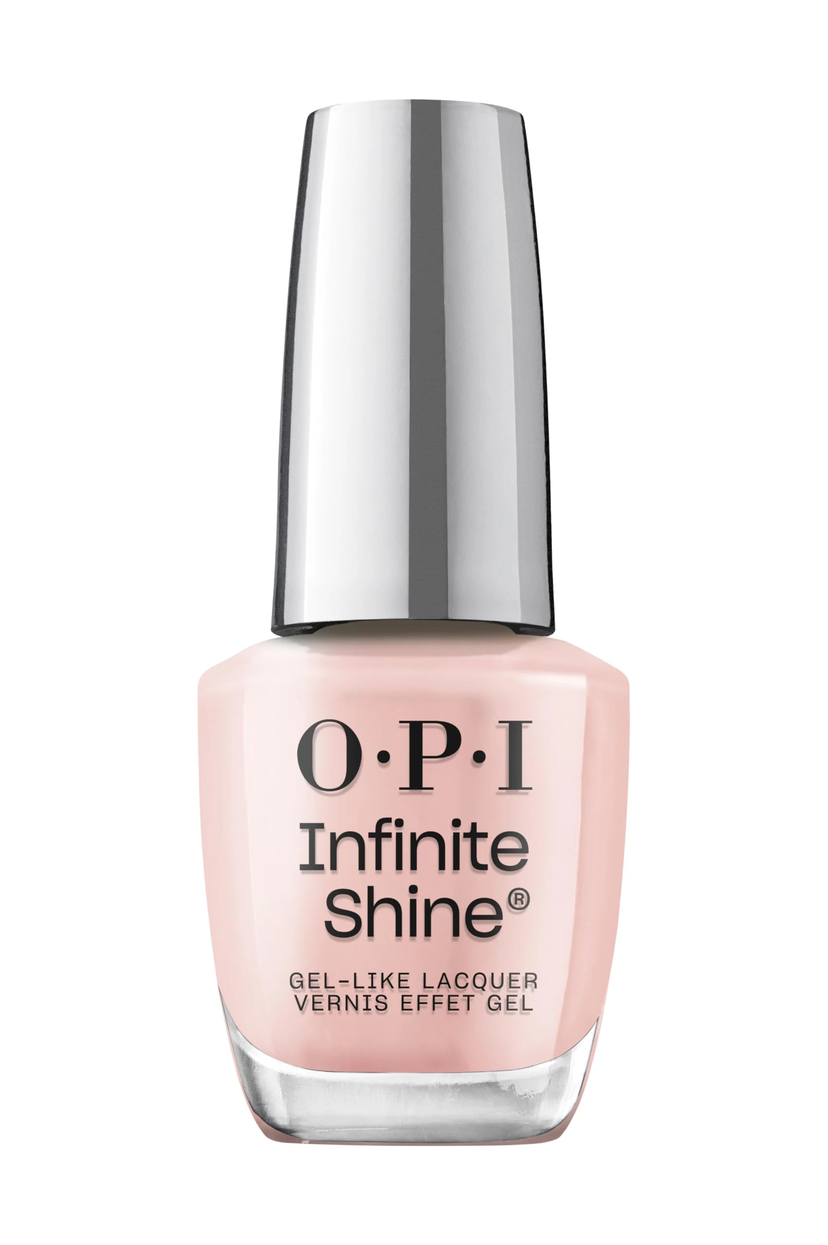 OPI Infinite Shine Nail Polish - Bubble Bath™ - Gel Like & Long Lasting Pale Pink Nail Polish - with Pre-Cured Gel Technology & OPI Pro-Wide Brush (15ml)