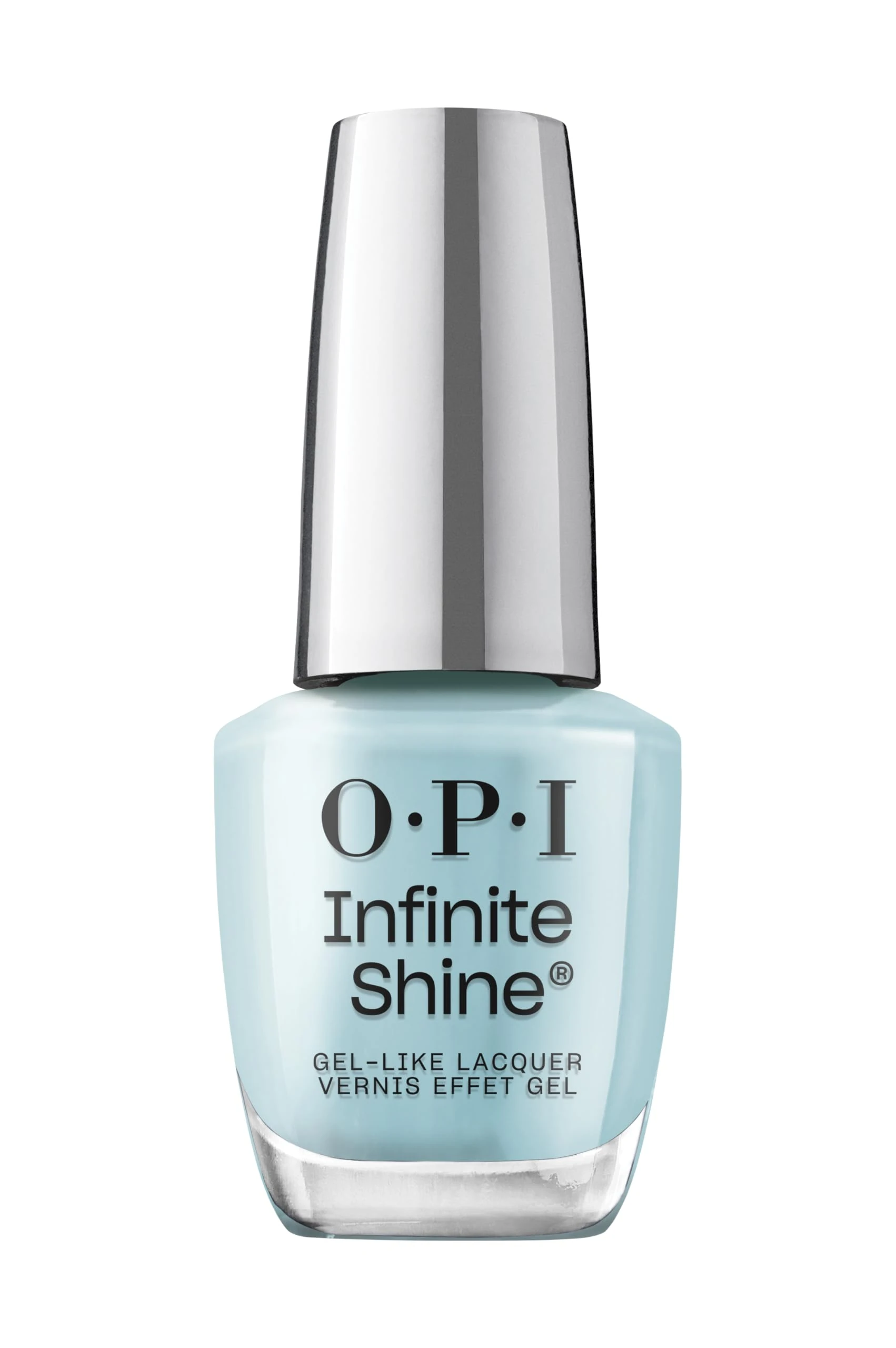 OPI Infinite Shine Nail Polish - Last from the Past - Gel Like & Long Lasting Blue Crème Nail Polish - with Pre-Cured Gel Technology & OPI Pro-Wide Brush (15ml)