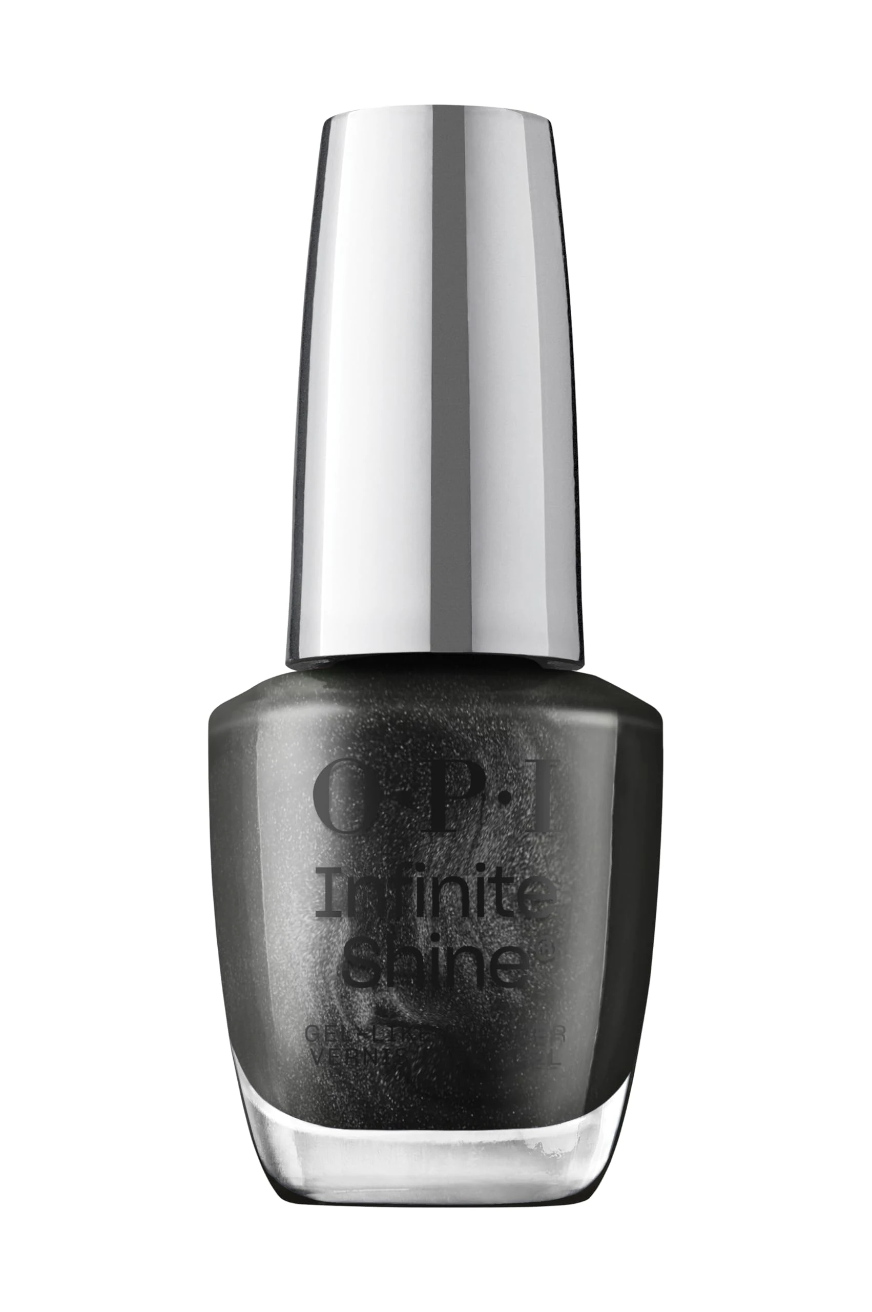 OPI Infinite Shine Nail Polish - Stay & Night - Gel Like & Long Lasting Creamy Black Nail Polish - with Pre-Cured Gel Technology & OPI Pro-Wide Brush (15ml)