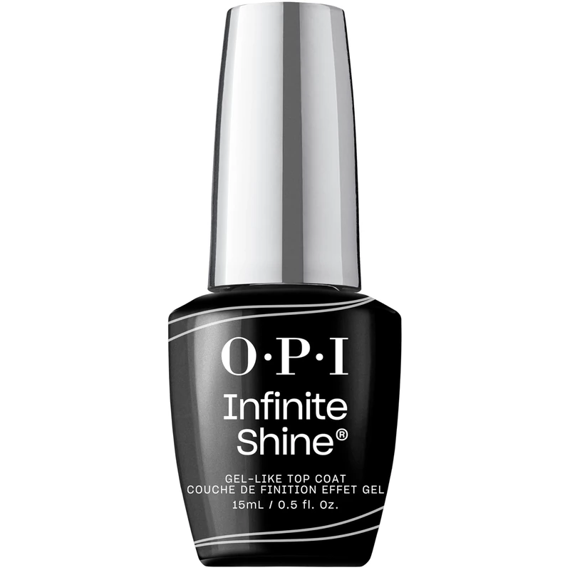 OPI Infinite Shine Gel-like Top Coat - Adds Colour & Gloss to Nail Polish - with Pre-Cured Gel Technology & OPI Pro-Wide Brush (15ml)