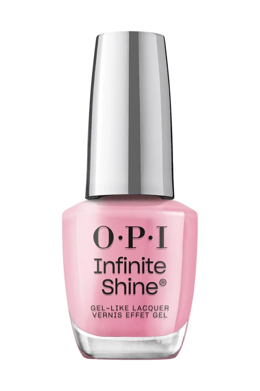 OPI Infinite Shine Nail Polish - Flamingo Your Own Way - Gel Like & Long Lasting Pink Crème Nail Polish - with Pre-Cured Gel Technology & OPI Pro-Wide Brush (15ml)