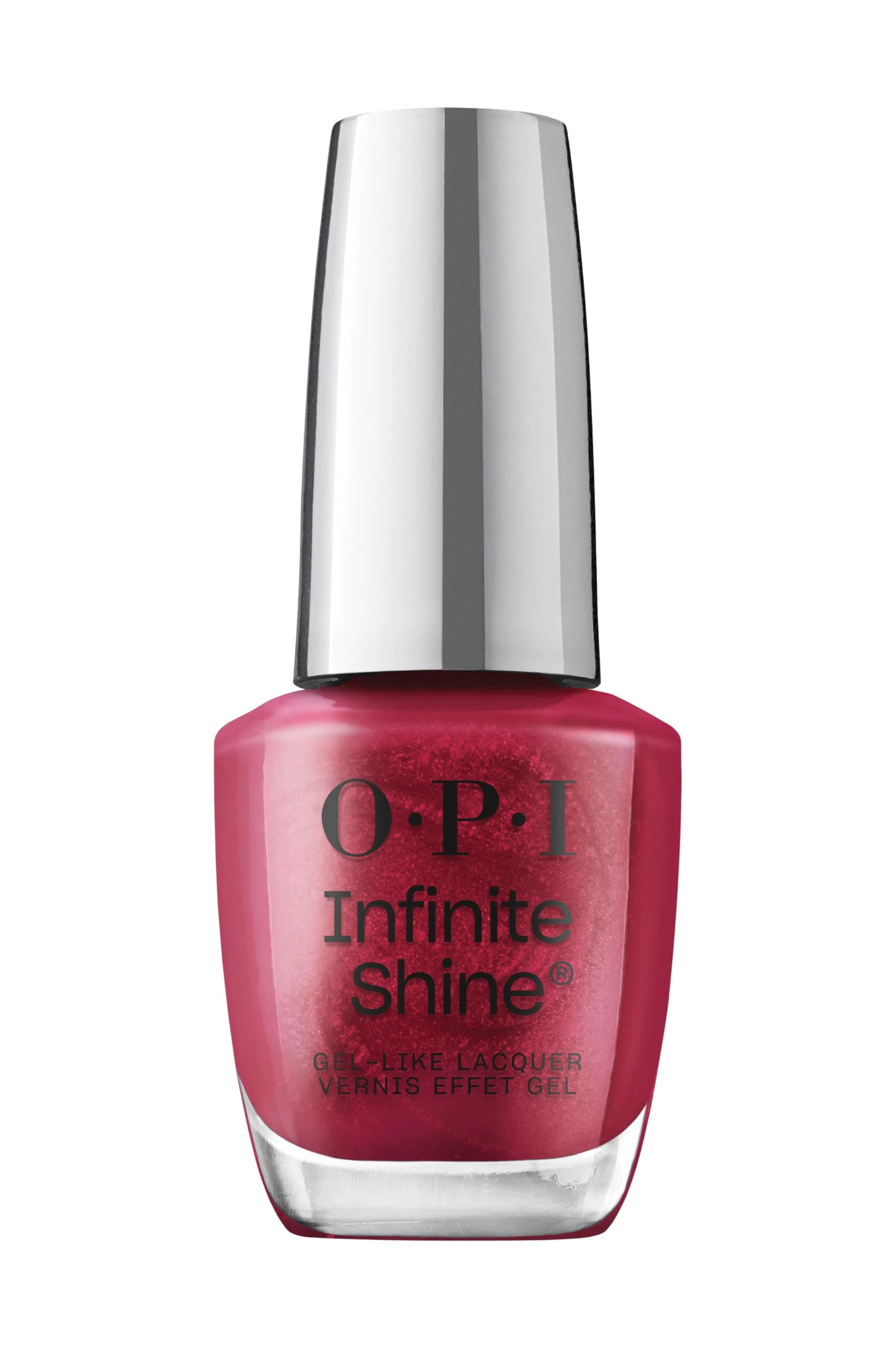 OPI Infinite Shine Nail Polish - I'm Not Really a Waitress™ - Gel Like & Long Lasting Burgundy Red Nail Polish - with Pre-Cured Gel Technology & OPI Pro-Wide Brush (15ml)