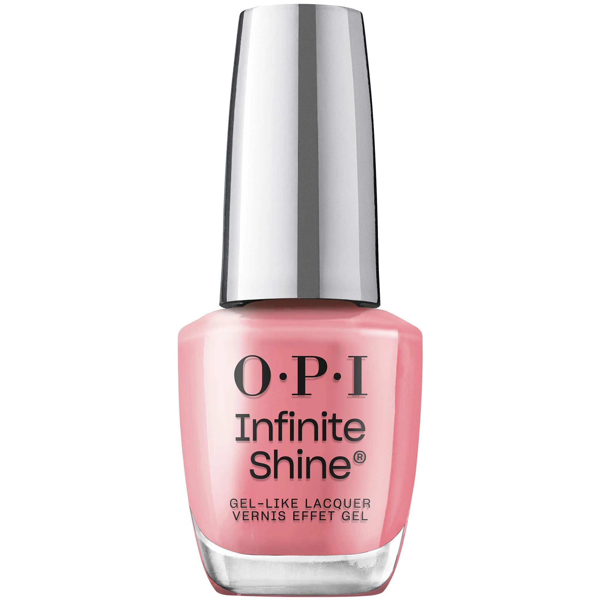 OPI Infinite Shine Nail Polish - At Strong Last - Gel Like & Long Lasting Pink Nail Polish - with Pre-Cured Gel Technology & OPI Pro-Wide Brush (15ml)