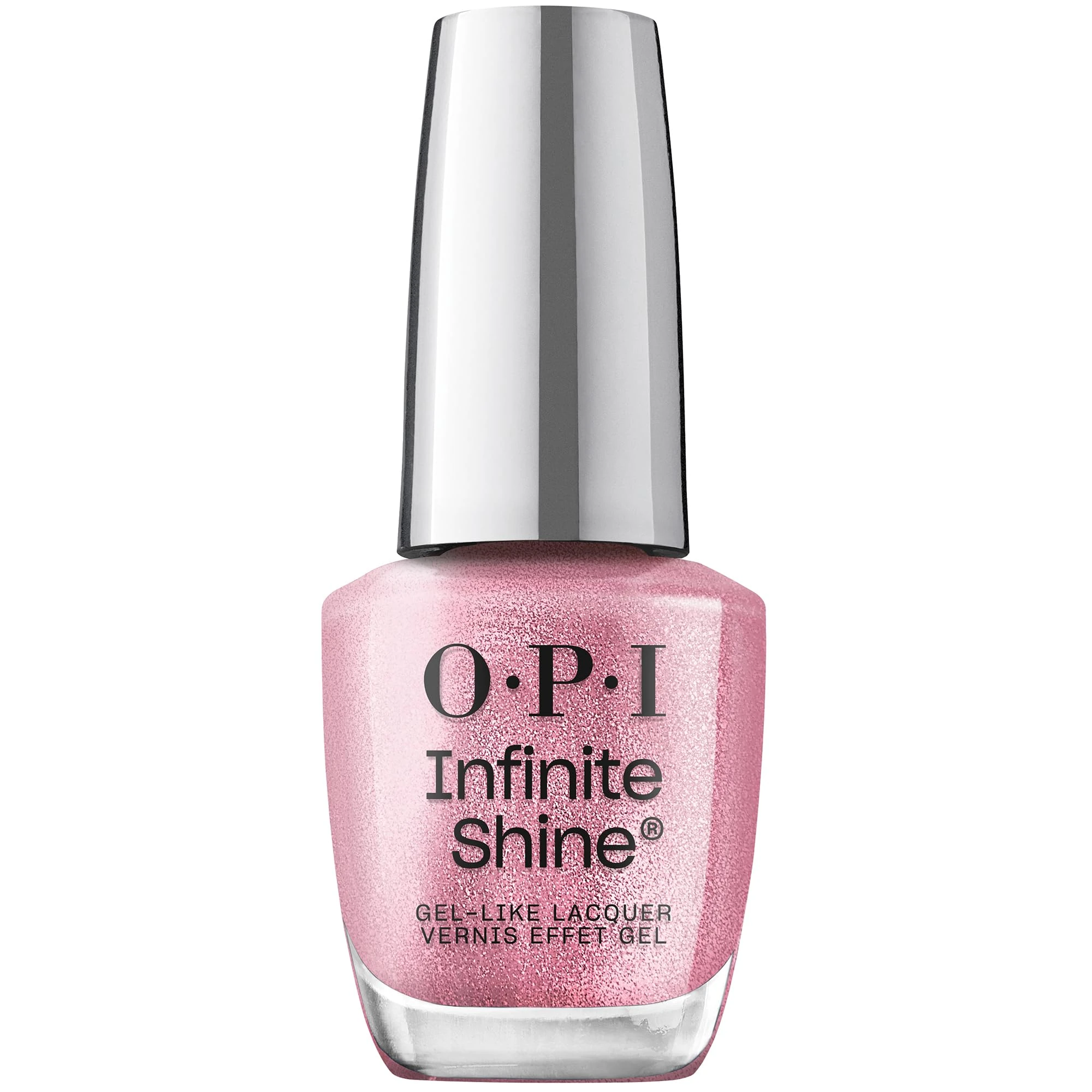OPI Infinite Shine Nail Polish - Shined, Sealed, Delivered - Gel Like & Long Lasting Berry Pink Nail Polish - with Pre-Cured Gel Technology & OPI Pro-Wide Brush (15ml)