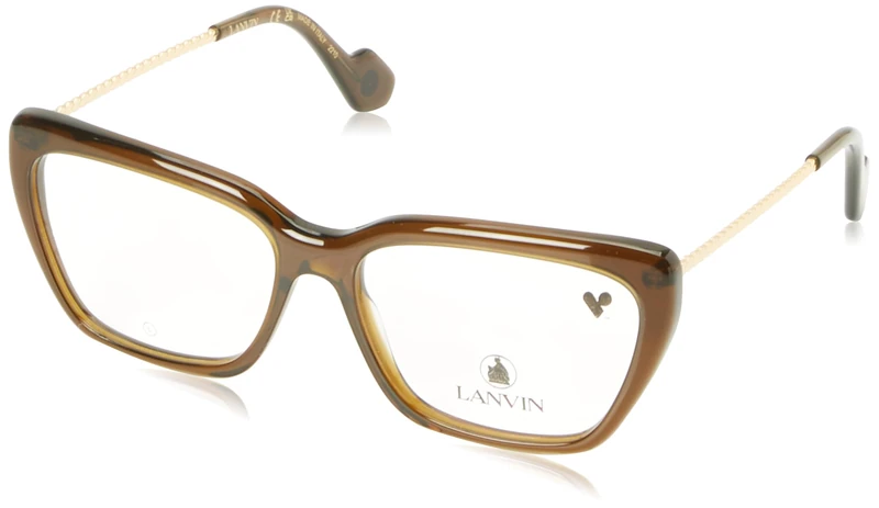Lanvin LNV2632 319 Khaki Eyewear Woman Acetato, Modified Rectangle, 55