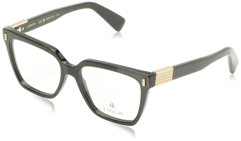Lanvin LNV2652 001 Black Eyewear Woman Acetato, Rectangle, 54