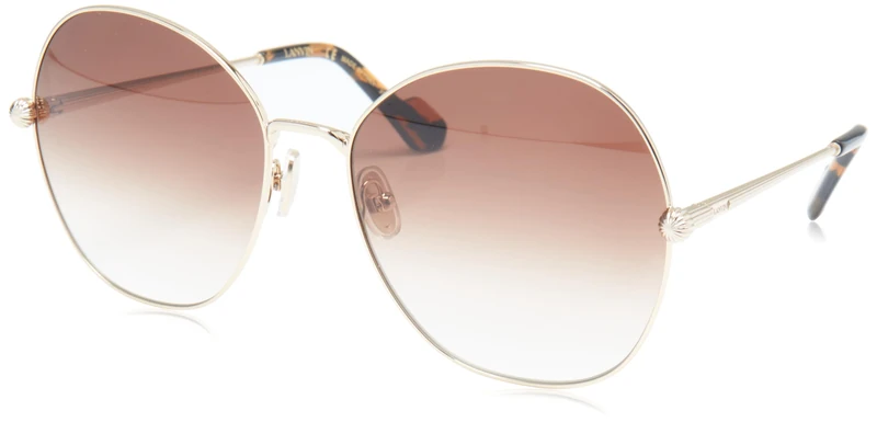 Lanvin LNV119S Sunglasses, 740 Gold/Gradient Brown, 59