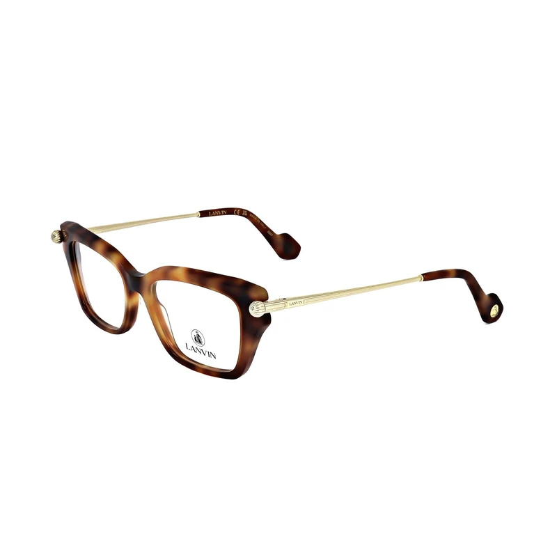 Lanvin LNV2631 217 Light Havana Eyewear Woman Acetato, Modified Rectangle, 52