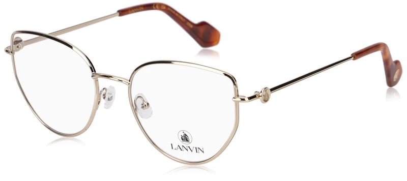 Lanvin LNV2120 722 Medium Gold Eyewear Woman Metallo, Cat Eye, 54
