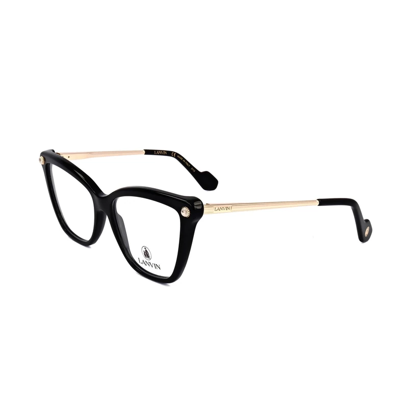 Lanvin LNV2622 001 Black Eyewear Woman Acetato, Modified Rectangle, 54