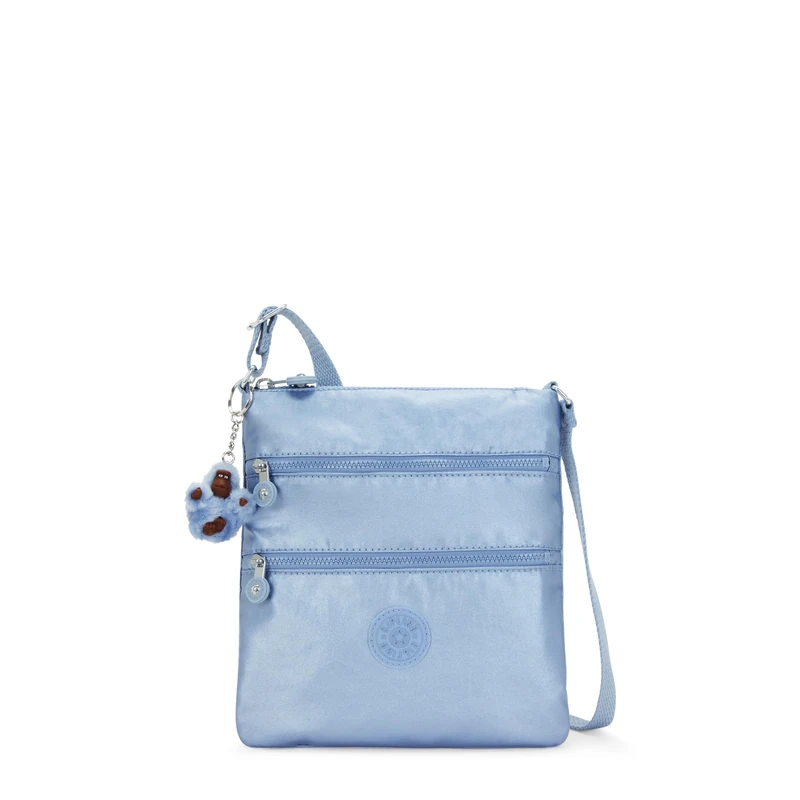 Kipling Women's Keiko Crossbody, Pebble Blue Met