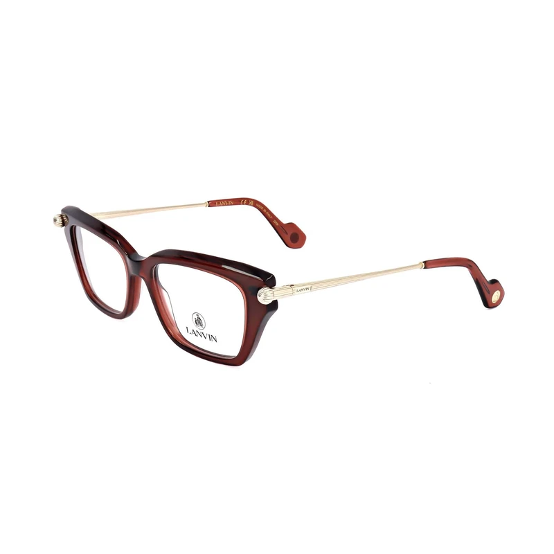 Lanvin LNV2631 601 Deep Red Eyewear Woman Acetato, Modified Rectangle, 52