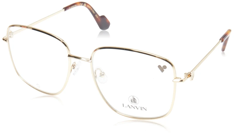 Lanvin LNV2122 703 Yellow Gold Eyewear Woman Metallo, Modified Rectangle, 55