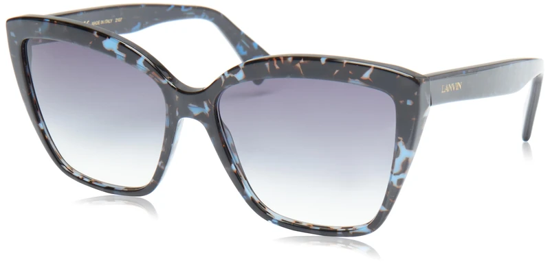 Lanvin LNV617S 273 Havana Invory Sunglasses Woman Acetato, Modified Rectangle, 59