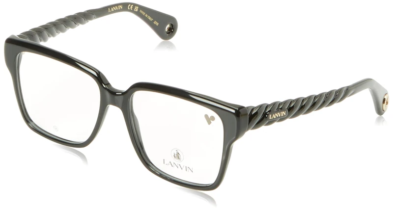 Lanvin LNV2634 001 Black Eyewear Woman Acetato, Modified Rectangle, 53