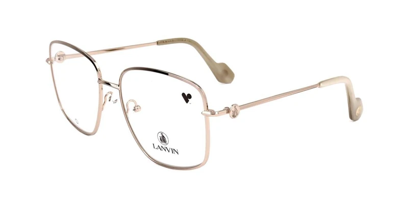 Lanvin LNV2122 708 Rose Gold Eyewear Woman Metallo, Modified Rectangle, 55