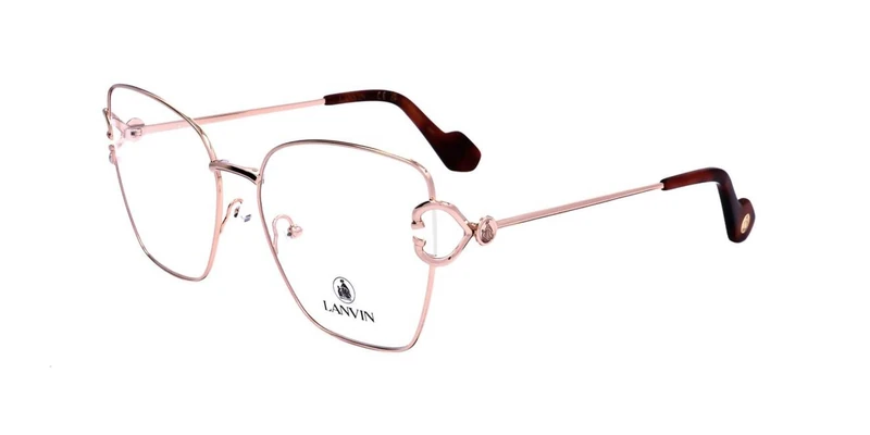 Lanvin LNV2121 708 Rose Gold Eyewear Woman Metallo, Butterfly, 56