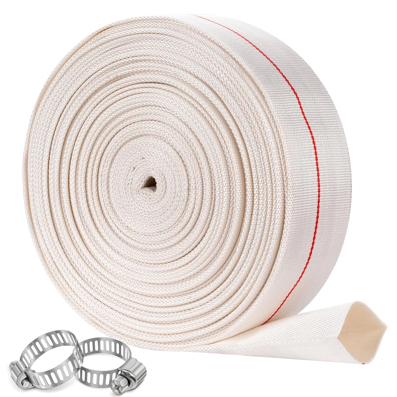 Pool Backwash Hose 3” × 100 ft Heavy Duty PVC Water Discharge Drain Hose