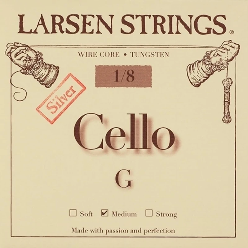 LARSEN STRINGS cello strings Original Fractional - small sizes G 1/8 Medium