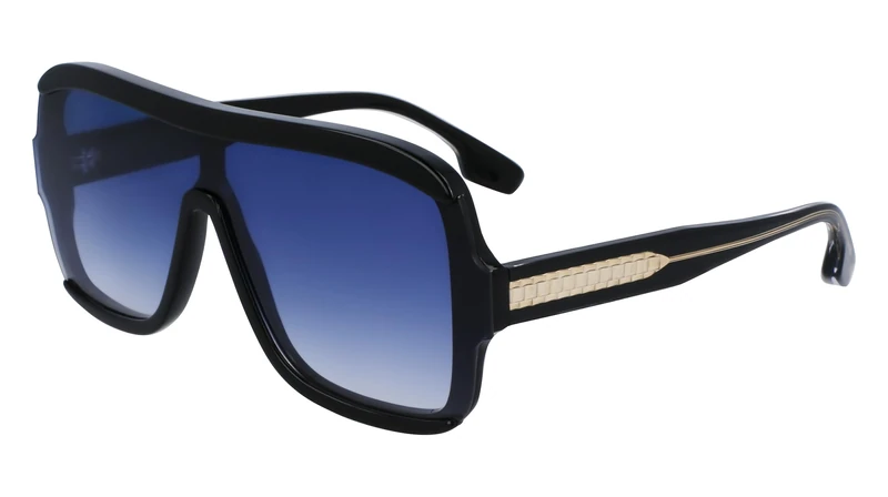 Victoria Beckham VB673S 001 Black Sunglasses Woman Acetato, Shield, 64