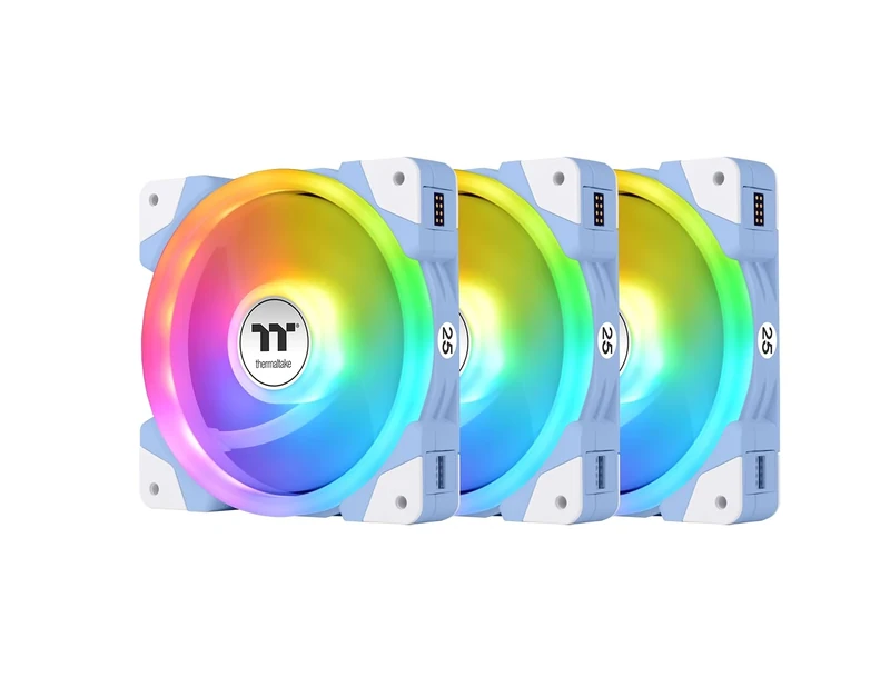 Thermaltake SWAFAN EX14 ARGB Lüfter | 25 Jahre Hydrangea Limited Edition | 3er Pack