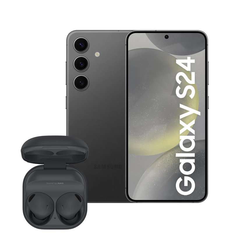 Samsung Galaxy S24, AI Android Smartphone, 8GB RAM, 256GB Storage, 50MP Camera, Onyx Black, 3 Year Manufacturer Extended Warranty with Buds2 Pro Wireless Earphones (UK Version)