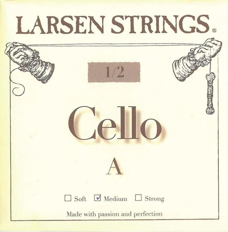 LARSEN STRINGS cello strings Original Fractional - small sizes C 1/2 Medium