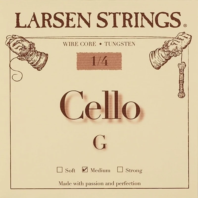 LARSEN STRINGS cello strings Original Fractional - small sizes G 1/4 Medium