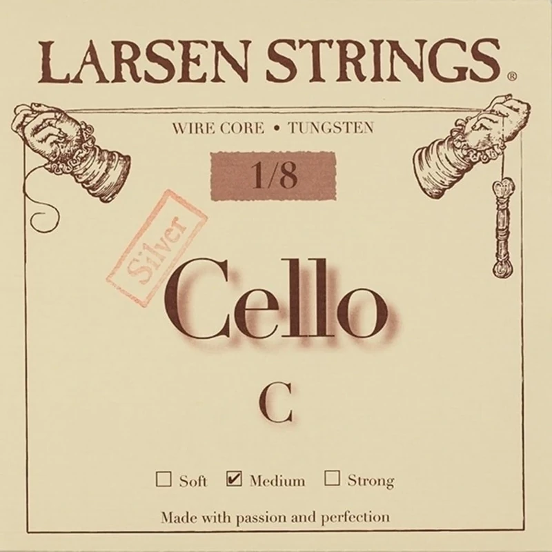 LARSEN STRINGS cello strings Original Fractional - small sizes C 1/8 Medium