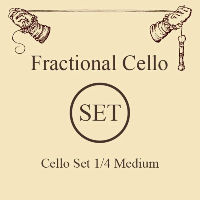 LARSEN STRINGS Cello Strings Original Fractional - small sizes Set 1/4 Medium