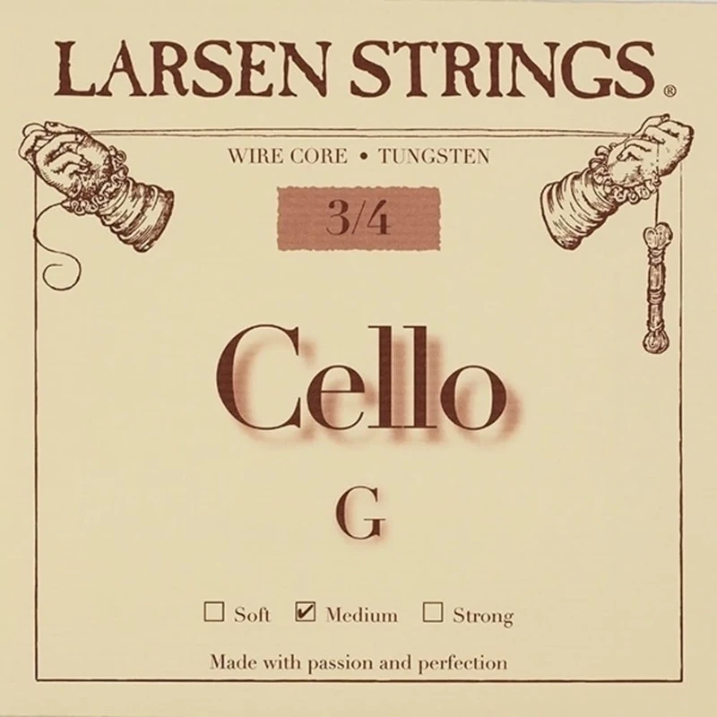 LARSEN STRINGS cello strings Original Fractional - small sizes G 3/4 Medium