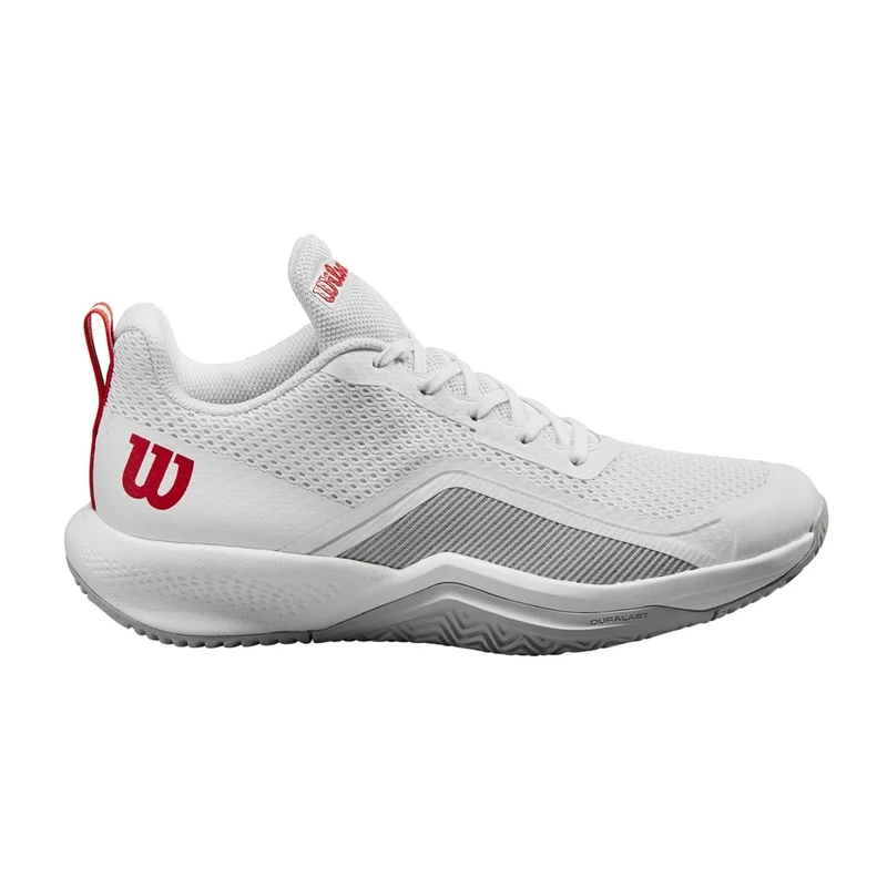 Wilson Rush Pro Lite Tennis Shoe, Men's, Size. 42, White/Pearl Blue/Wilson Red