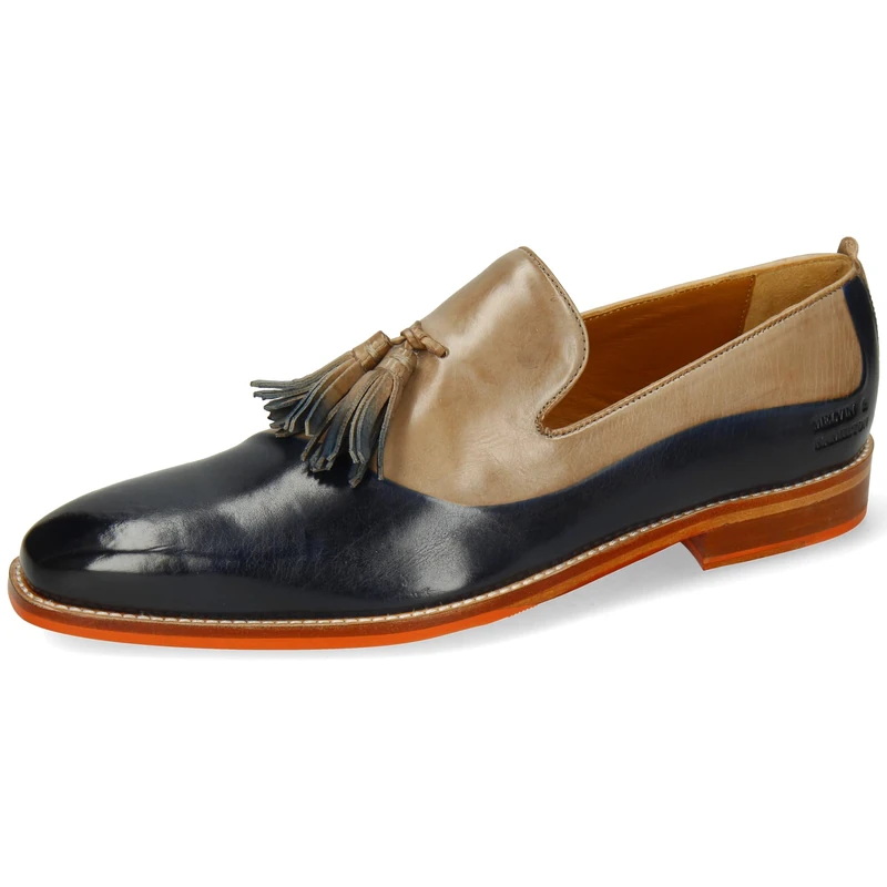 Melvin & Hamilton Men's Leonardo 24 Loafer, Blue, 7.5 UK