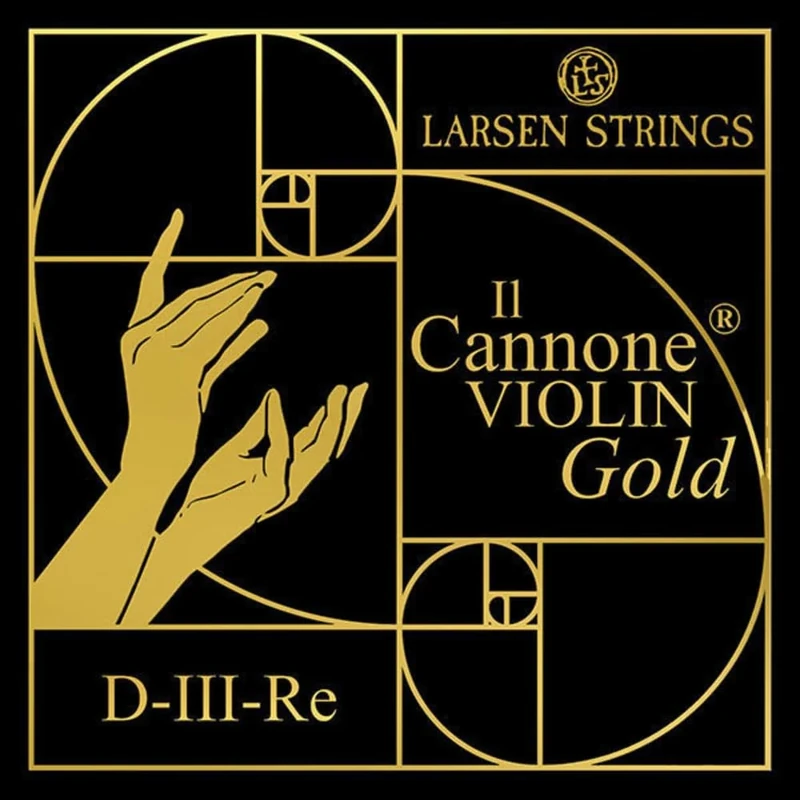 LARSEN STRINGS violin strings Il CANNONE Gold D Soloist Gold