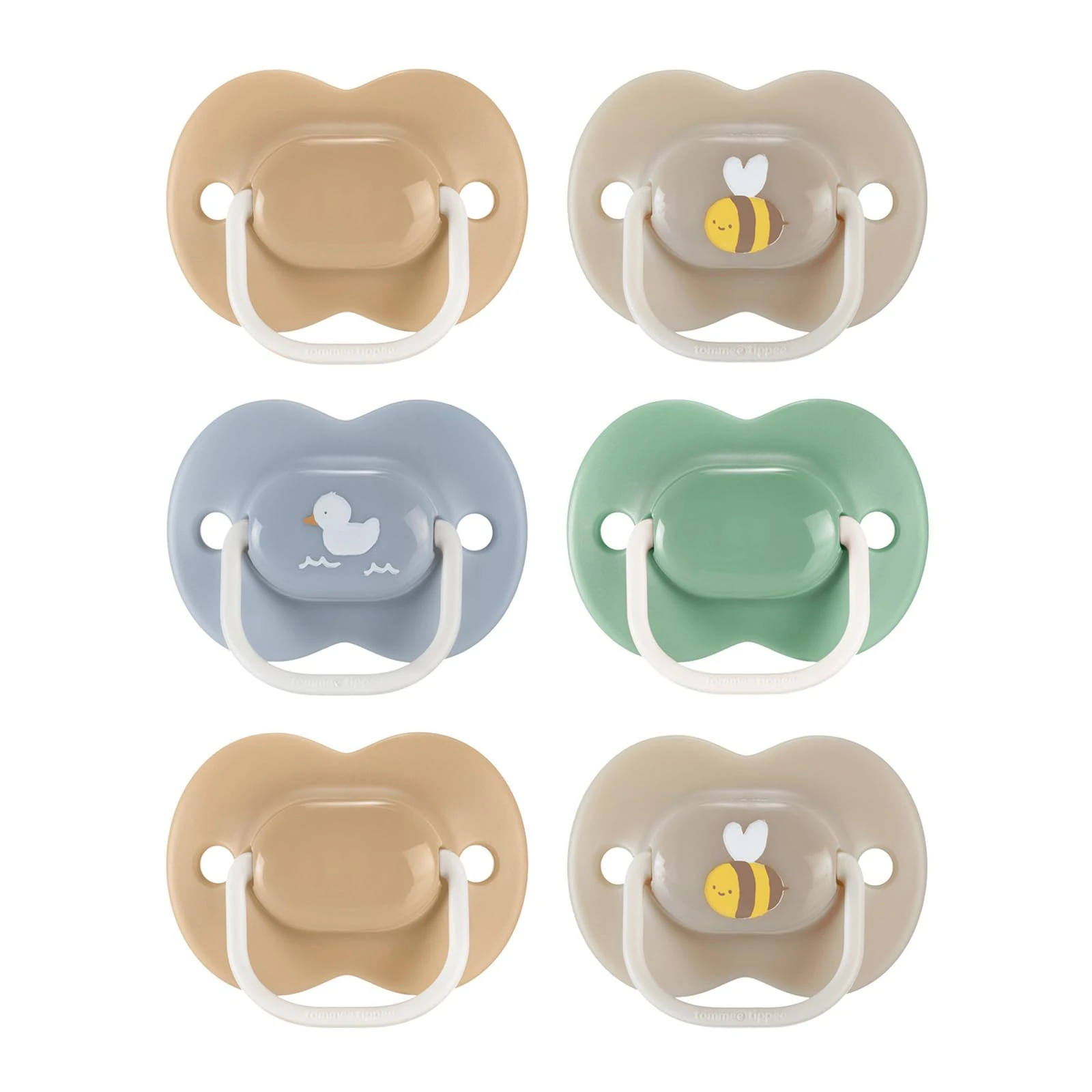 Tommee Tippee Anytime Soothers, 18-36m, 6 Pack, Symmetrical Teat Sits Anyway Up, BPA-Free Silicone Dummy, Orthodontic Design