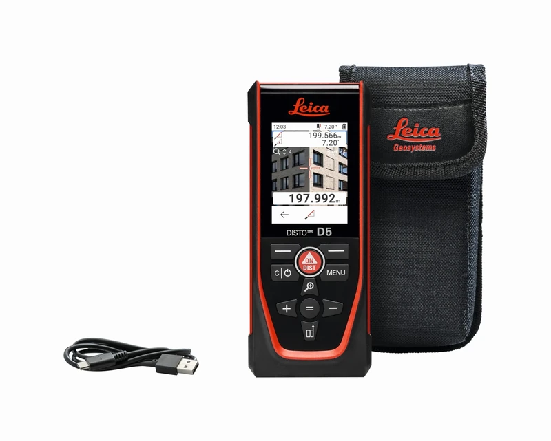 Leica DISTO D5 - Professional Laser Rangefinder with Bluetooth (App Use), Target Finder (Indoor and Outdoor) and Tilt Sensor for Height Tracking, Profile and Angle Measurement - Image 1
