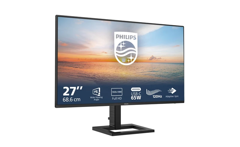 Philips 27E1N1300AE - 27 Inch FHD Monitor, 100Hz, IPS, 1ms, USB-C Power delivery, Height Adjust, Speakers, LowBlue mode (1920 x 1080, 250 cd/m², HDMI 1.4 / USB-C)