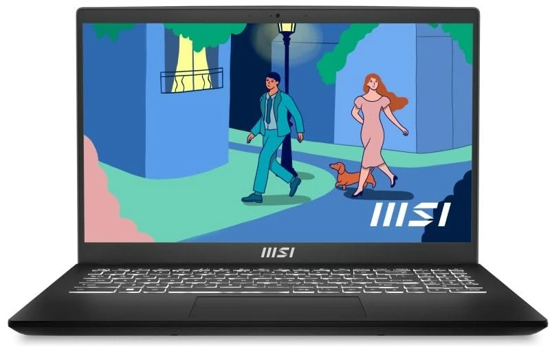 MSI Modern 15.6'' FHD Laptop - (Ryzen 5-7530U, AMD Radeon Graphics, 8GB RAM, 512GB SSD, Windows 11 Home) - Classic Black