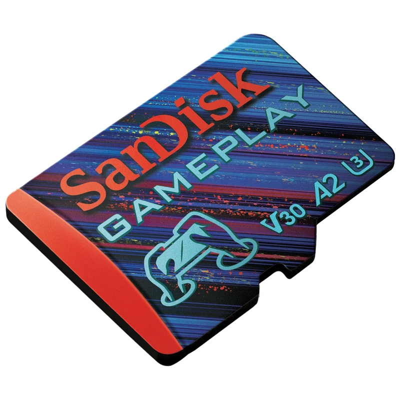 SanDisk Gameplay micro SD card 256GB for mobile/handheld gaming consoles, up to 190 MB/s, for more demanding games, AAA-/3D-/VR-Grafik, 4K-UHD-Videos, A2, V30, U3
