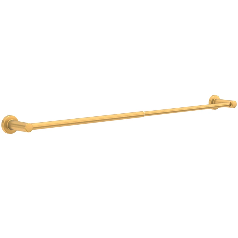 Franklin Brass WAK27-SG Wake Telescoping 15-1/2 – 29 in. Adjustable Towel Holder, Wall Mount Towel Bar in Satin Gold