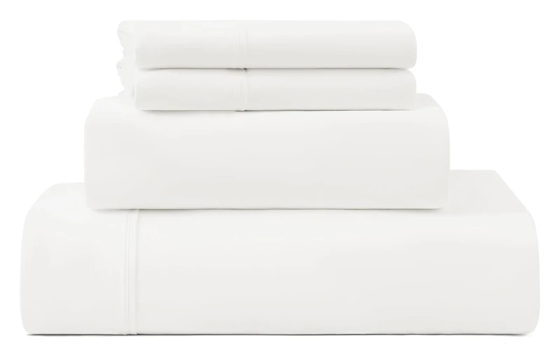 UGG 13579 Hedi Cali King Bed Sheets and Pillowcases 4-Piece Set Luxury Machine Washable Deep Pockets Wrinkle-Resistant Breathable Cozy Comfort Silky Cooling Sheets, California King, White - Image 1