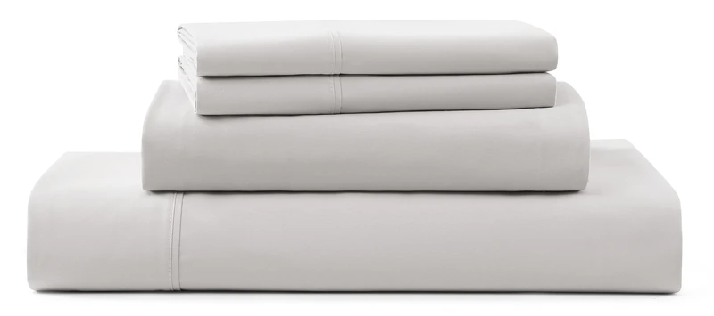 UGG 33607 Hedi Full XL Bed Sheets and Pillowcases 4-Piece Set Sleep in Luxury Machine Washable Deep Pockets Wrinkle-Resistant Breathable Cozy Comfort Silky Cooling Sheets, Full XL, Stone - Image 1