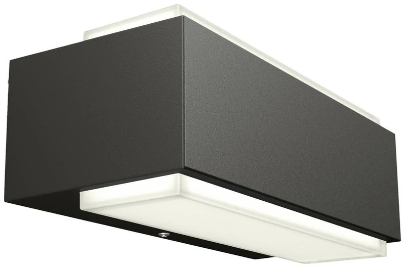 Philips Lighting Stratosphere UltraEfficient Outdoor Wall Light, 3.8W 2700K Warm White Light, Antracite, IP44 Weatherproof